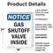 Signmission Gas Shutoff Valve Inside OSHA Notice Sign, Plastic, 18in W x 24in L, 2PK OS-2PACK-NS-P-1824-V-13035 - alternate 3